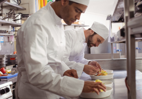 chef preparing a dish