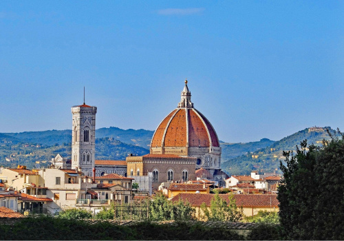 view of florence dome and belltower