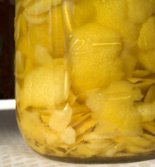 making-limoncello