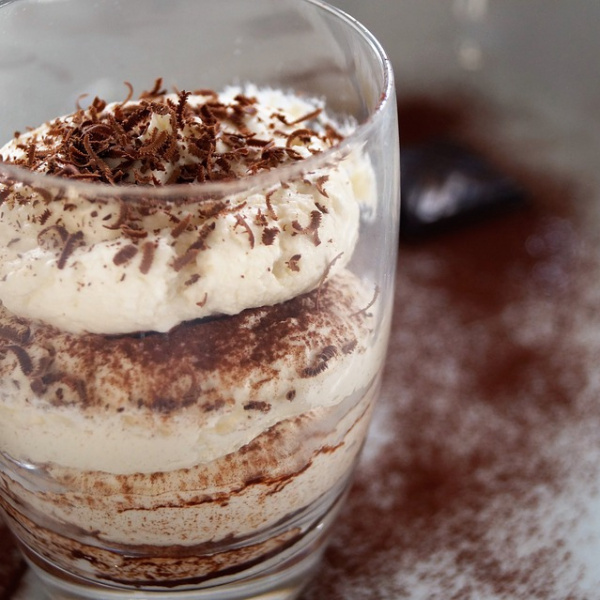 tiramisù in a glass