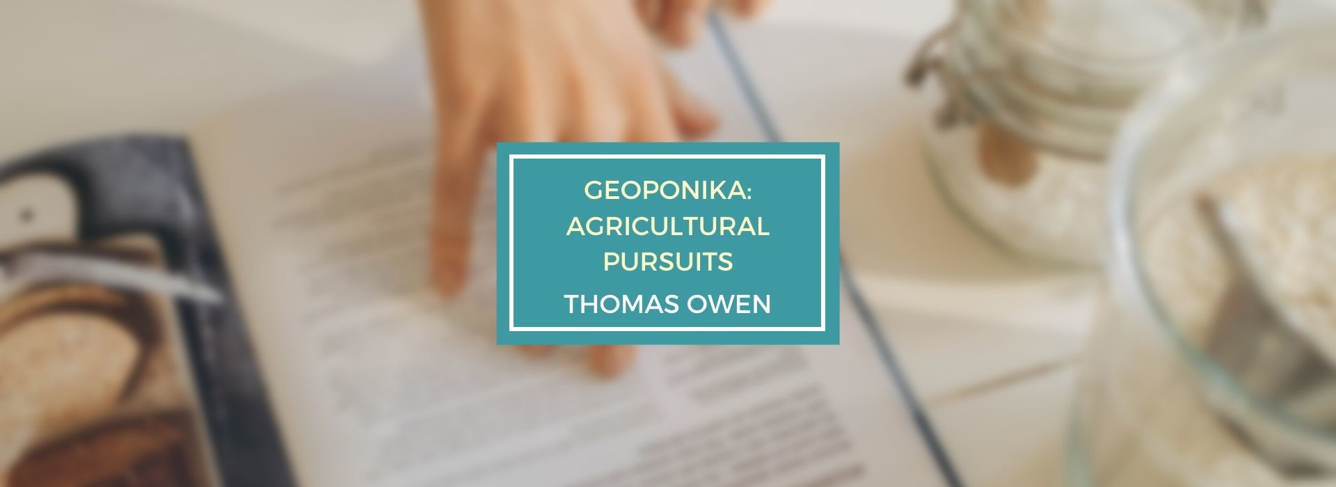 Geoponika Agricultural pursuits Walking Palates